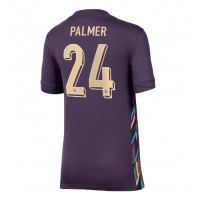 Fotballdrakt Dame England Cole Palmer #24 Bortedrakt EM 2024 Kortermet